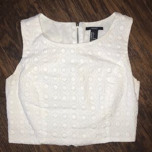 FOREVER 21 | Eyelet Lace Crop Top